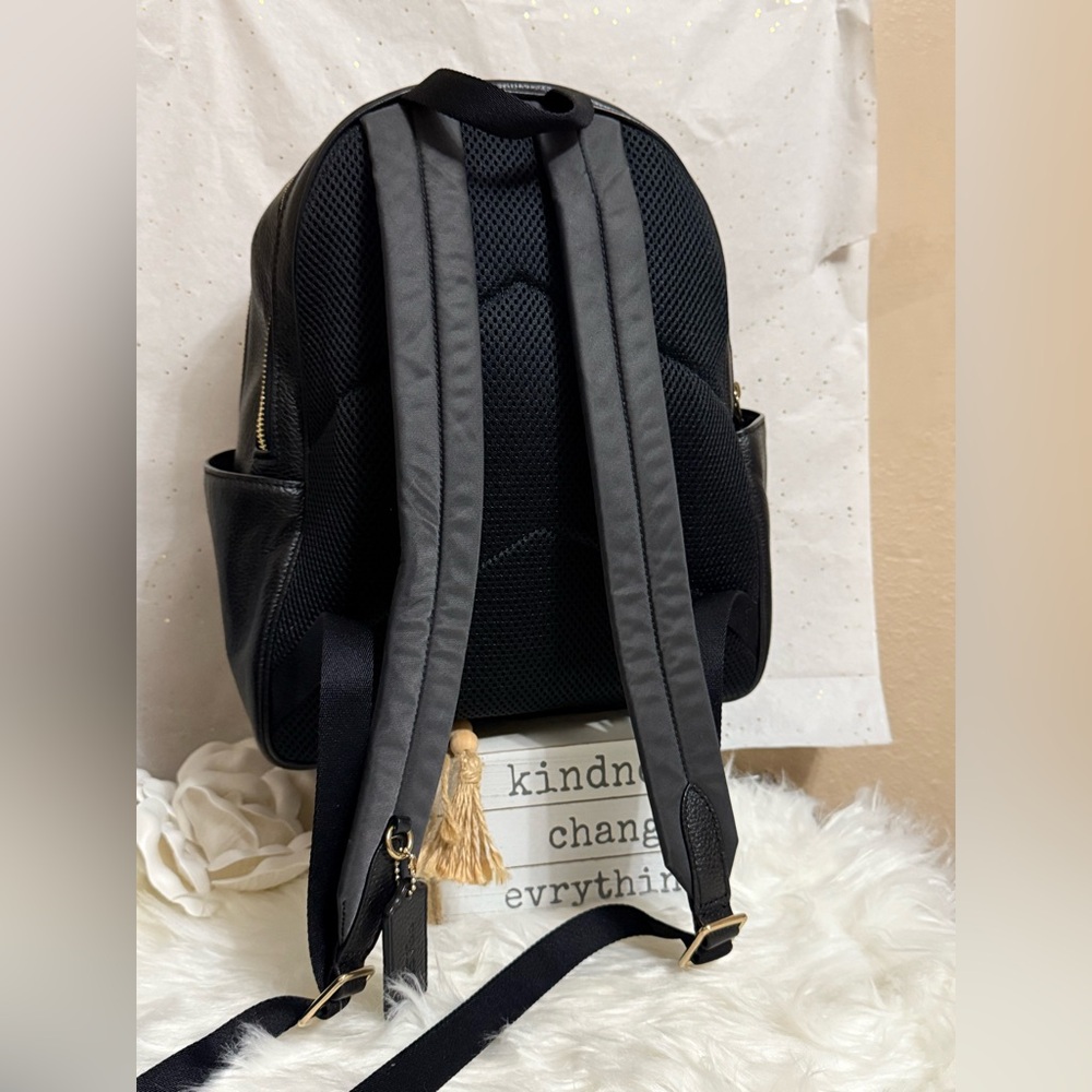 Coach Black Leather Backpack - Picture 9 of 13